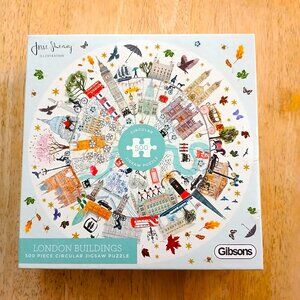 Gibsons London Buildings Round Jigsaw Puzzle, 500 Pieces